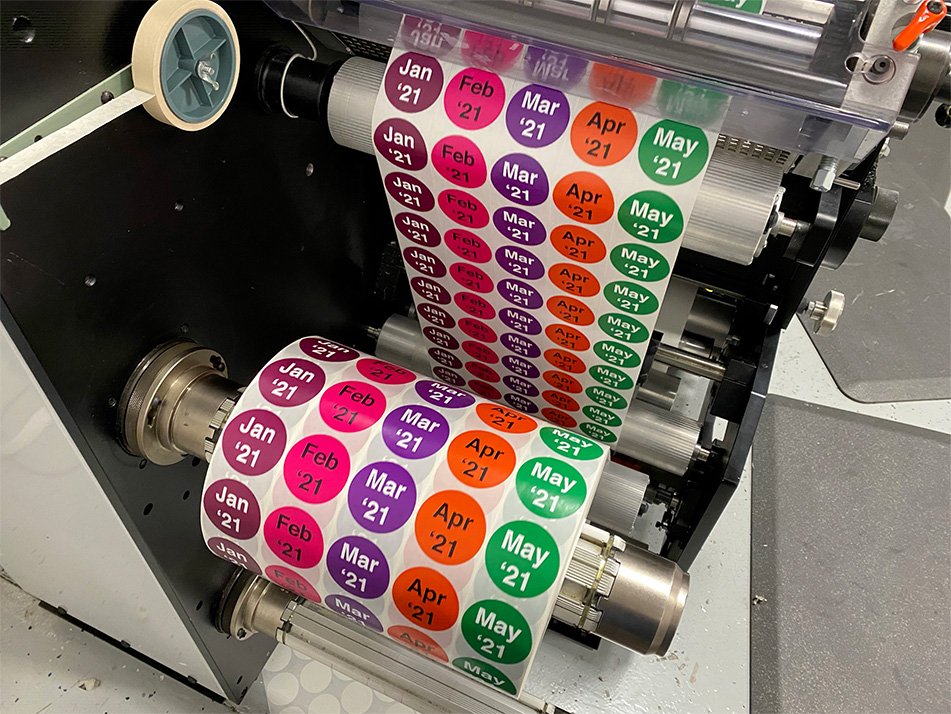 Ejemplo de impresión flexográfica